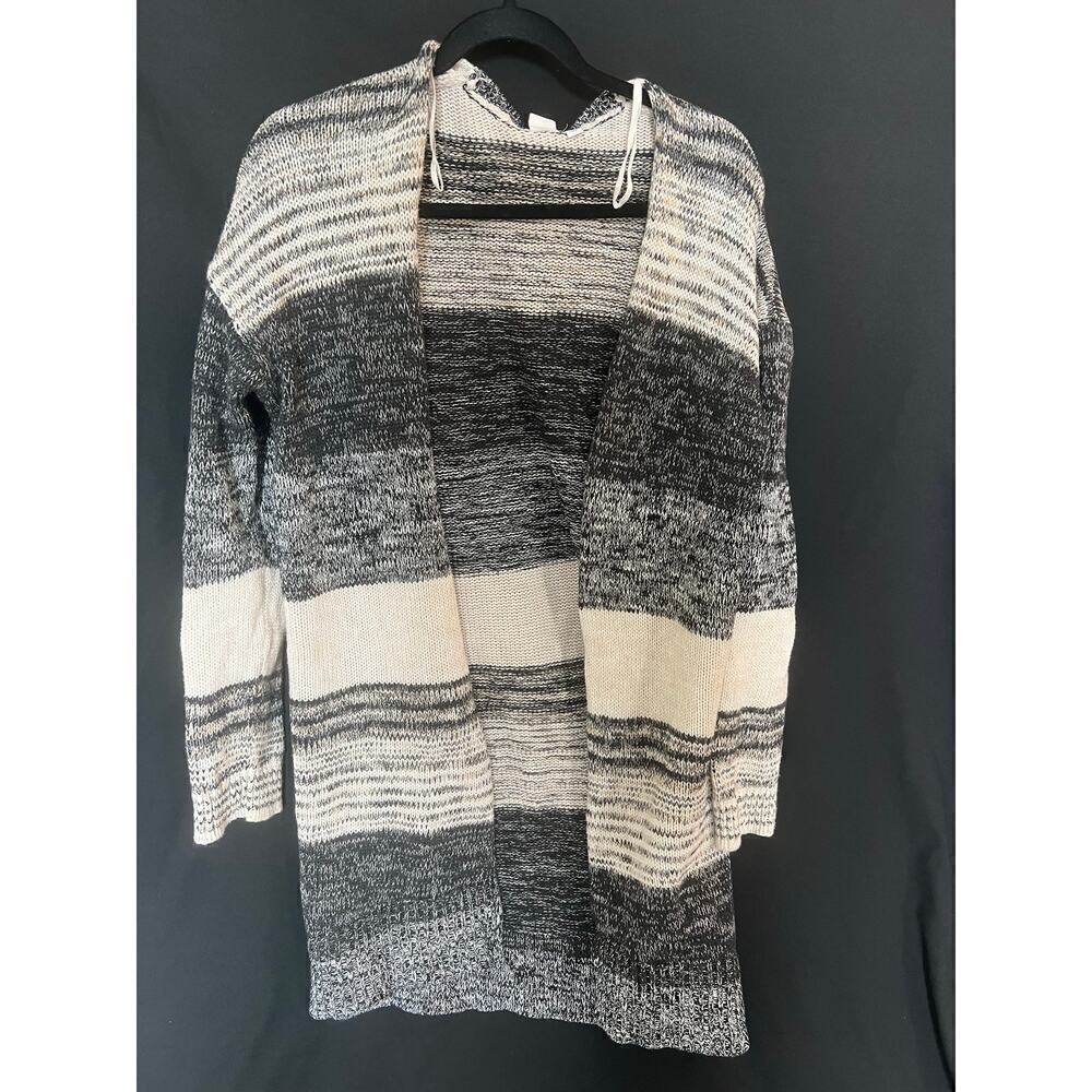 Gap Long Cardigan / Large / Stripe / Cotton / Warm
